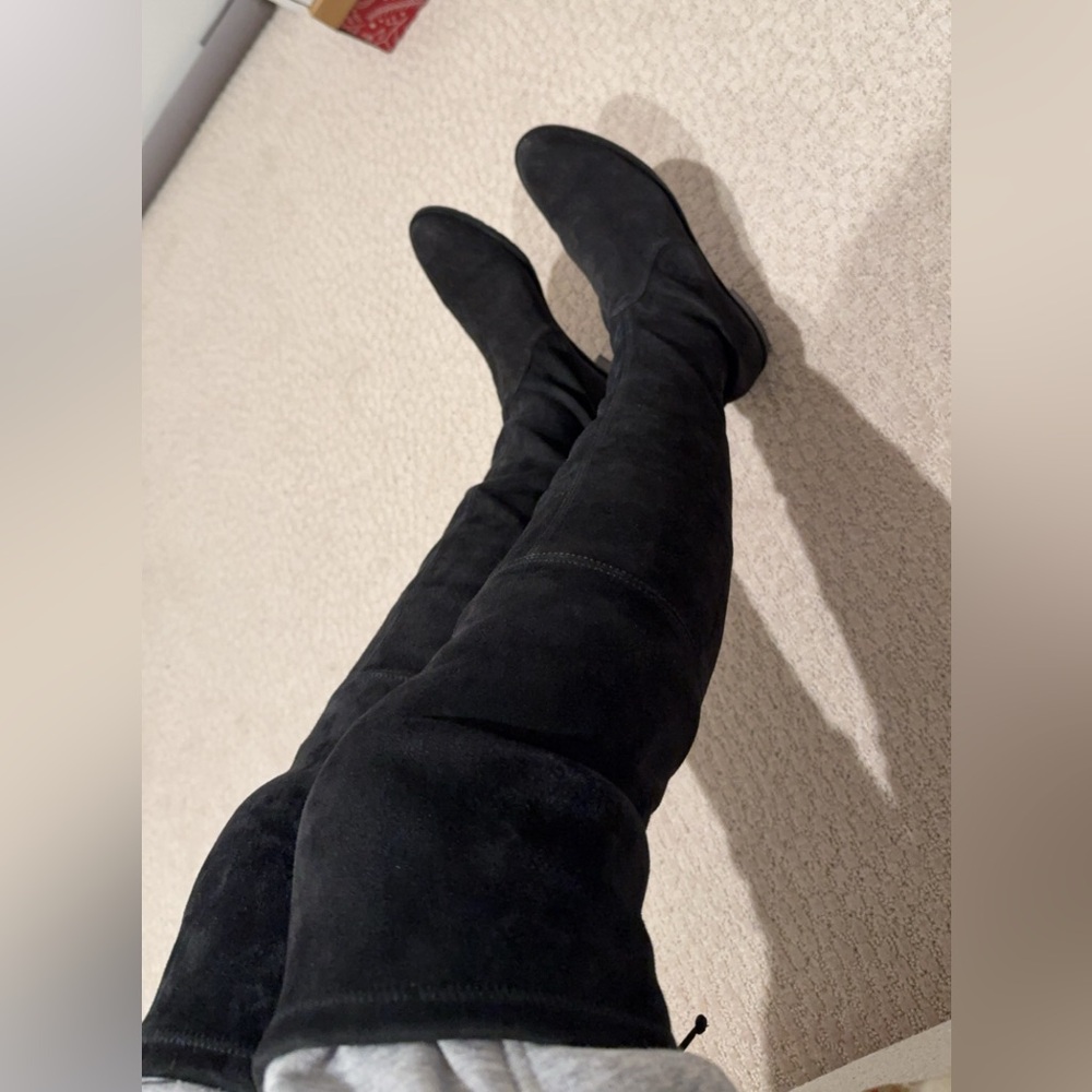 Black Over-the-Knee Women's Boots - Picture 7 of 8